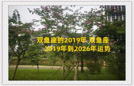 双鱼座的2019年 双鱼座2019年到2026年运势